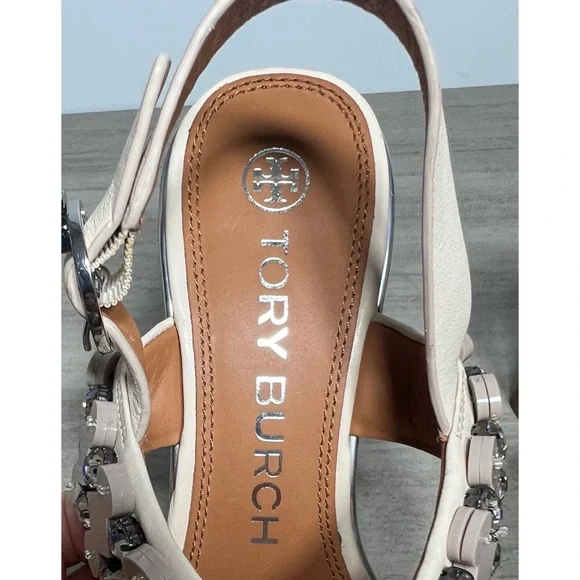 +Tory Burch Delaney Embellished
Double Strap Sandal Size 7 - Picture 8 of 11